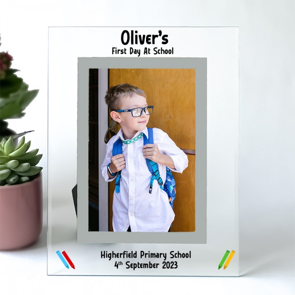 Personalised First Day At School Photo Frame Gift 6x4'' or 7x5''